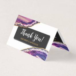 Geode AgateスライスGemstone Ultra Violet Thank You