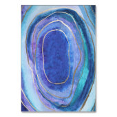 Geode Agate Gemstoneの結婚挿入カード テーブルナンバー (裏面)