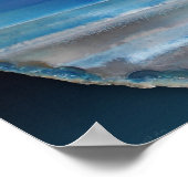 Geode Blue 2アートプリント-24x20 – その他のサイズも ポスター (角)