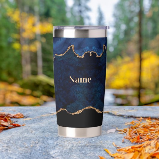 Geode Blue Gilded  保温保冷タンブラー (アウトドア)