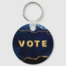 Geode Blue Gilded Vote キーホルダー