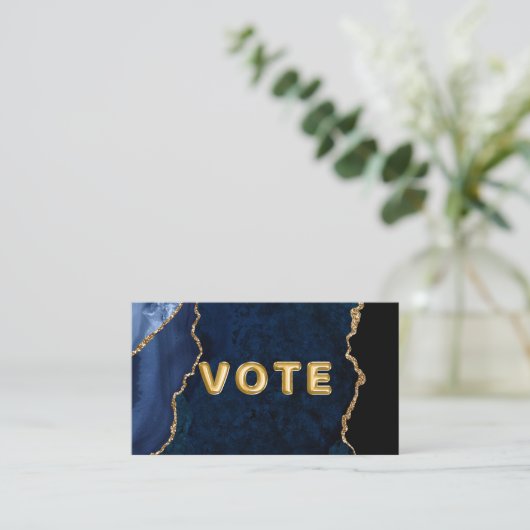 Geode Blue Gilded Vote 名刺 (スタンド正面)