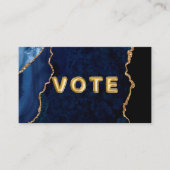 Geode Blue Gilded Vote 名刺 (正面)