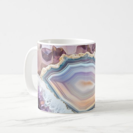 Geode Crystal | Crystal Photo Color Morph Mug コーヒーマグカップ (正面左)