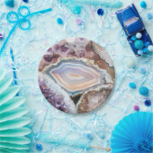 Geode Crystal | Crystal Photo Paper Plates ペーパープレート (パーティー)