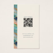 Geode Pattern Monogram Jewelry Display Cards (裏面)