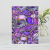 Geodes結晶パターン – 紫と紫 シーズンカード (スタンド正面)