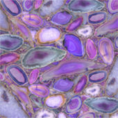 Geodes結晶パターン – 紫と紫 シール (正面)
