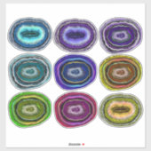 Geodes Collection Crystal Rocks シール (シート)