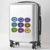 Geodes Collection Crystal Rocks シール (スーツケース)