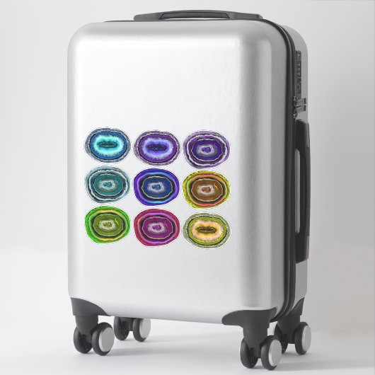 Geodes Collection Crystal Rocks シール (スーツケース)