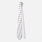 Geoduckのハマグリ(白黒イラストレーション) ネクタイ (正面)