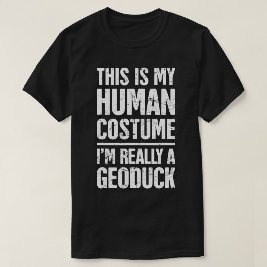 Geoduck Hunter  Pacific Northwest Clam Geoduck  Tシャツ (デザイン正面)