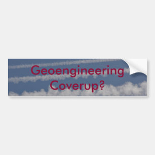GeoengineeringおよびChemtrailのバンパーステッカー バンパーステッカー