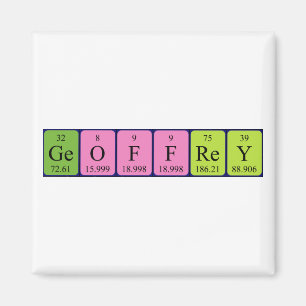 Geoffrey周期表名磁石 マグネット