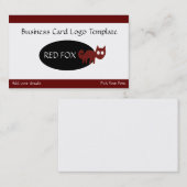 Geoglyph赤いキツネロゴ 名刺 (正面/裏面)