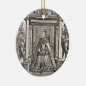 Geograpのパトロンとしてエリザベス女王一世(1533-1603年) セラミックオーナメント (右)