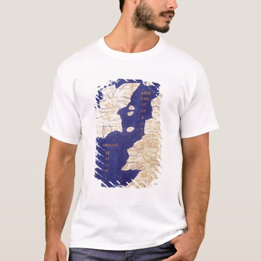 「Geographiaからのイギリス諸島の地図、 Tシャツ (正面)