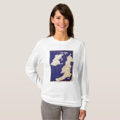 「Geographiaからのイギリス諸島の地図、 Tシャツ (正面フル)