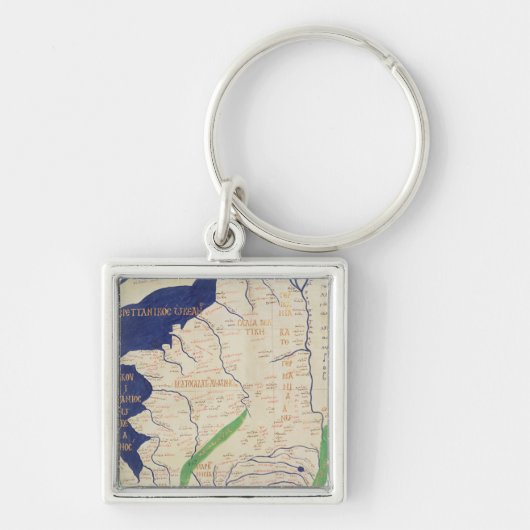 「Geographiaからのフランスの地図、 キーホルダー (正面)