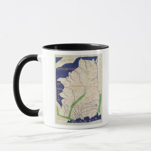 「Geographiaからのフランスの地図、 マグカップ (左)