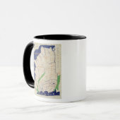 「Geographiaからのフランスの地図、 マグカップ (正面左)