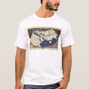 「Geographiaからの知られていた世界の地図、 Tシャツ