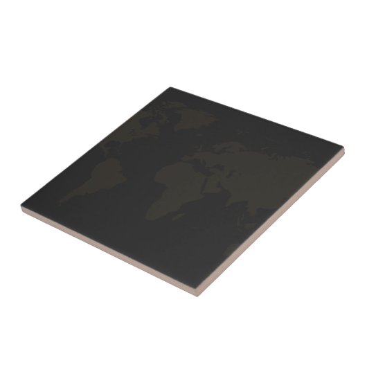 Geographic Map Art 4.25 Inch Square タイル (側面)