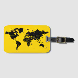 Geographic Map Mark Luggage Tag Personalized ラゲッジタグ