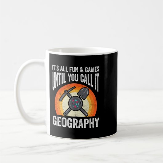 Geography Geolと呼ぶまでのすべてのおもしろいゲーム コーヒーマグカップ (左)
