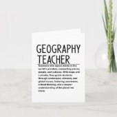 Geography teacher カード (正面)