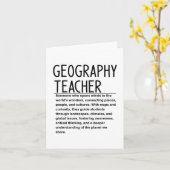 Geography teacher カード (黄色い花)