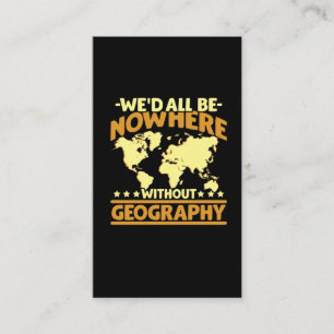 Geography World Map Geographic Planet地理地理学者 名刺