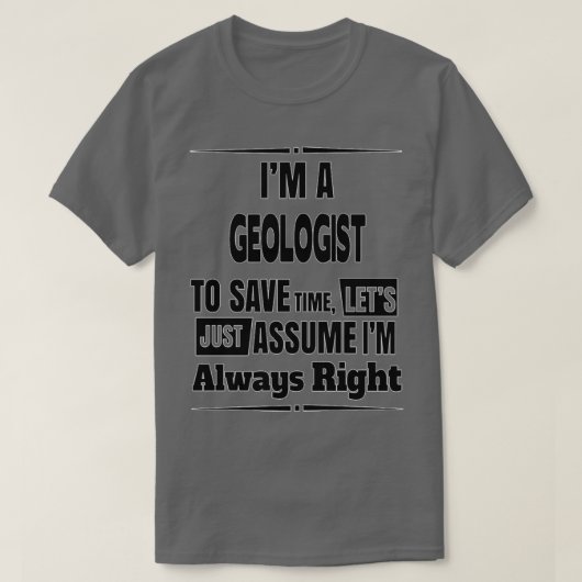 Geologist Birthday Christmas GiftPresent 1 Tシャツ (デザイン正面)