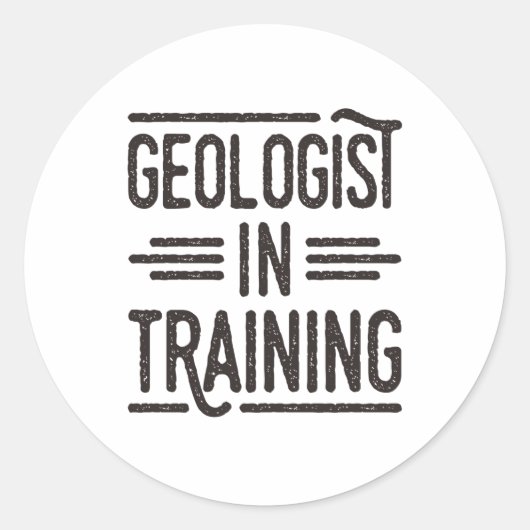 Geologist in Training Future Geologist ラウンドシール (正面)