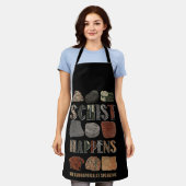 Geologist Mineral Geode Rock Collector Geology エプロン (着用した状態)