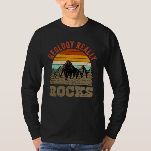 Geologist Rock Hunting Geology Rocks Tシャツ (正面)