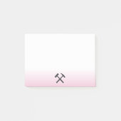 Geologist's Rock Hammer Logo ポストイット (正面)