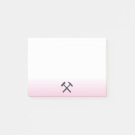 Geologist's Rock Hammer Logo ポストイット