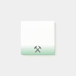 Geologist's Rock Hammer Logo ポストイット