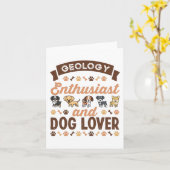 Geology Enthusiast and Dog Lover Gift カード (黄色い花)