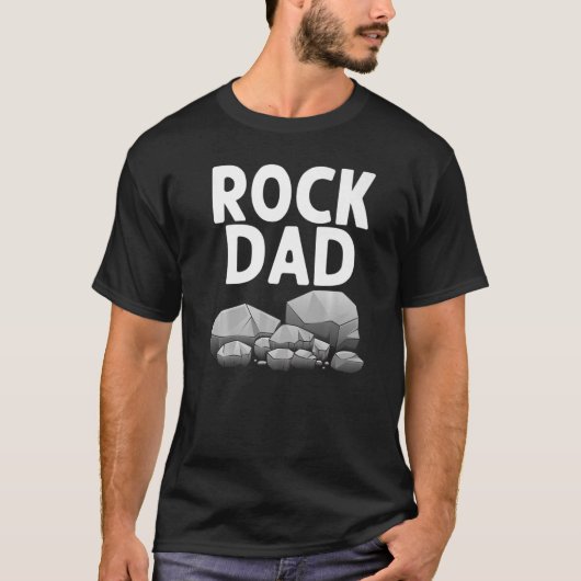 Geology For Dad Men Rock Collector Rock Tシャツ (正面)