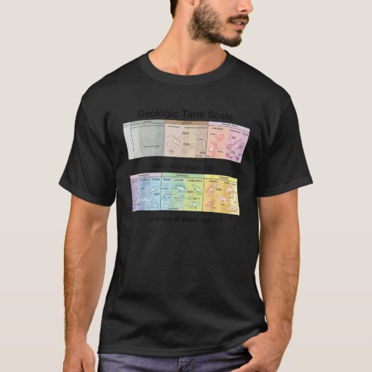 Geology Geologic Time Scale Geologist Rock Collect Tシャツ (正面)