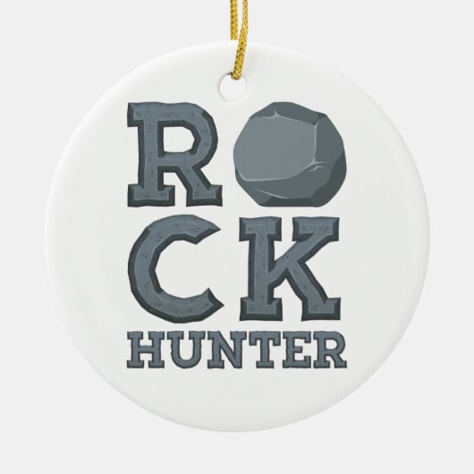Geology Geologist Rock Hunter セラミックオーナメント (正面)