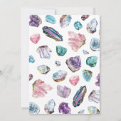 Geology Girl Birthday Rocks Dig Party サンキューカード (裏面)