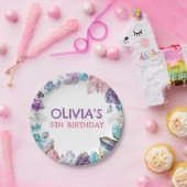 Geology Girl Birthday Rocks Dig Party ペーパープレート (パーティー)