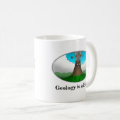 Geology is a Blast! カートゥーン火山 コーヒーマグカップ (正面右)