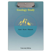 Geology Study Clipboard – Personalized クリップボード (正面)