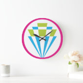 GEOMESKY DIAMOND BY MASANSER PIXELAT ラージ壁時計 (ホーム)