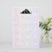 Geometic足、猫 便箋 (スタンド正面)